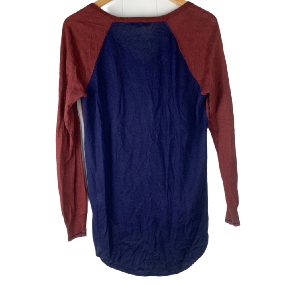 Madewell linen two toned lightweight soft sweater - Picture 4 of 10